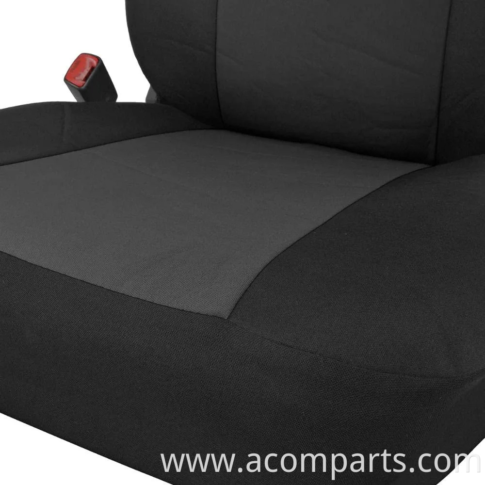 Universal Fit Flat Cloth Pair Bucket Seat Cover, (Black) Fit Most Car, Truck, SUV, or Van)